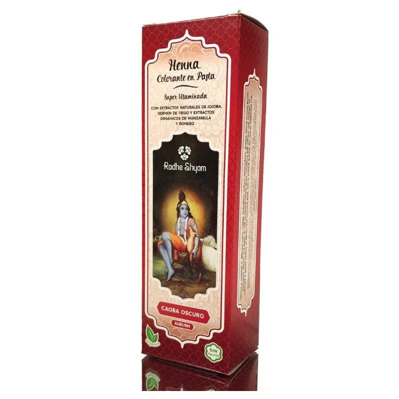Tinte Henna Caoba Oscuro Radhe Pasta 200gr