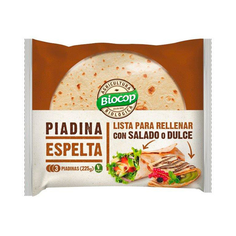 Piadina de Trigo de Espelta Biocop 225 gr