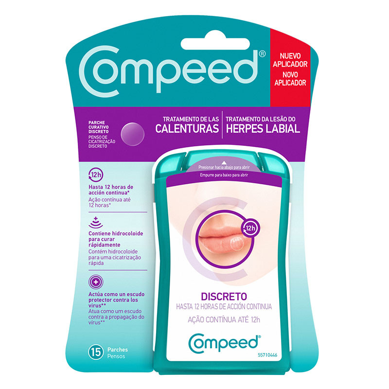 Compeed Herpes + Applicatore Labbra 15 Cerotti