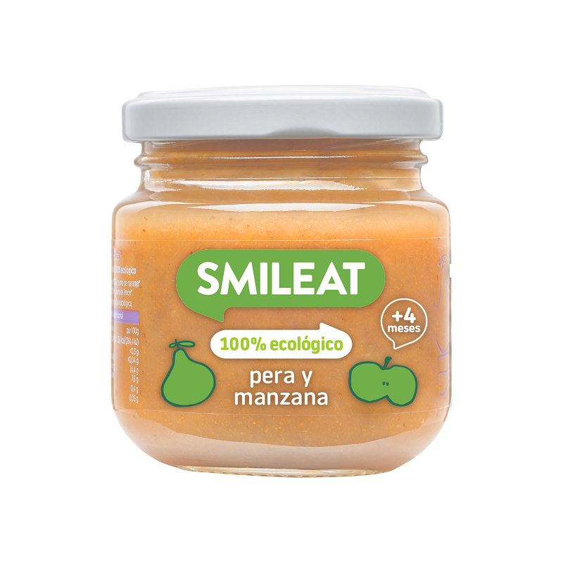 Smileat Bio Birnen- und Apfelglas 130gr