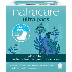 Natracare Super Compress com wings 12 pcs