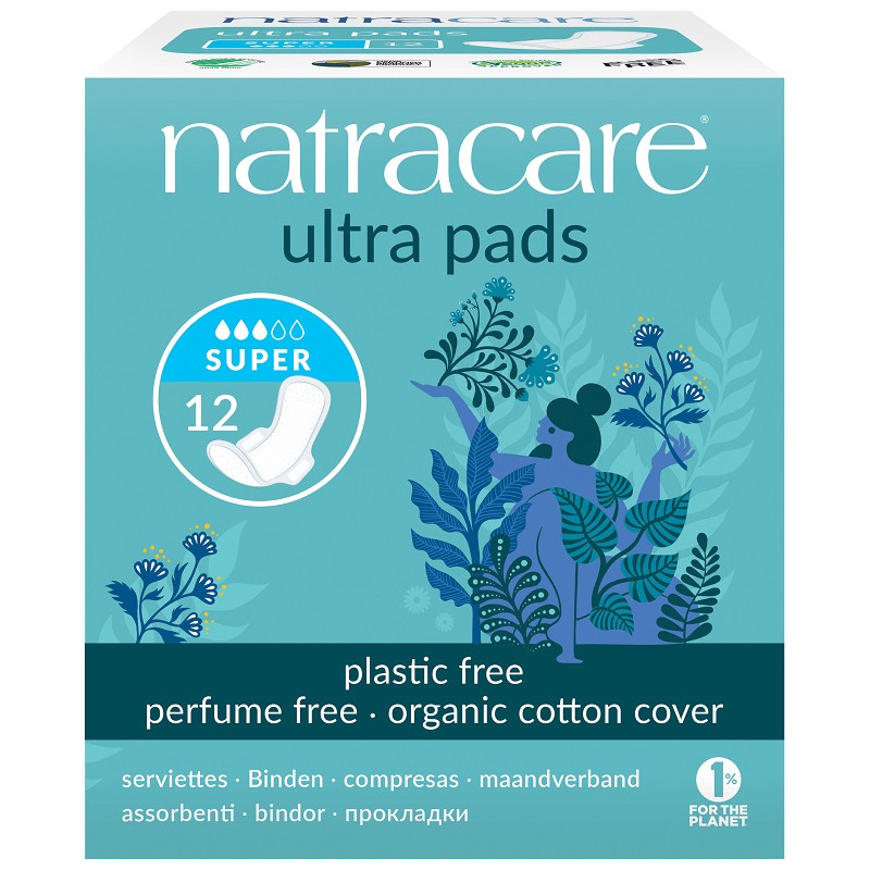 Natracare Super Pad con Ali 12 pz