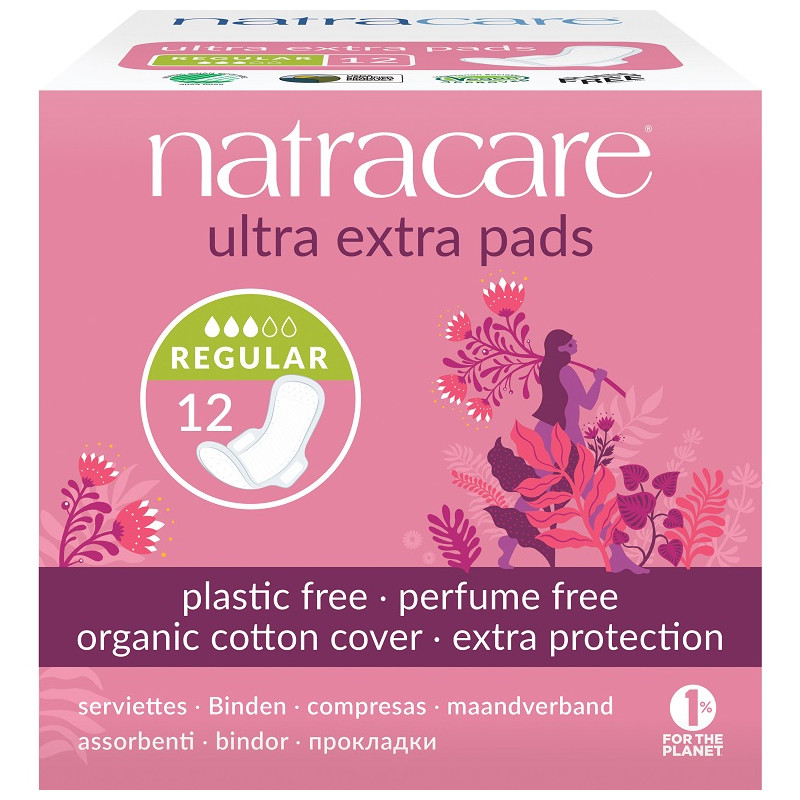 Natracare Compresa Ultra Extra Normal con Alas 12 uds