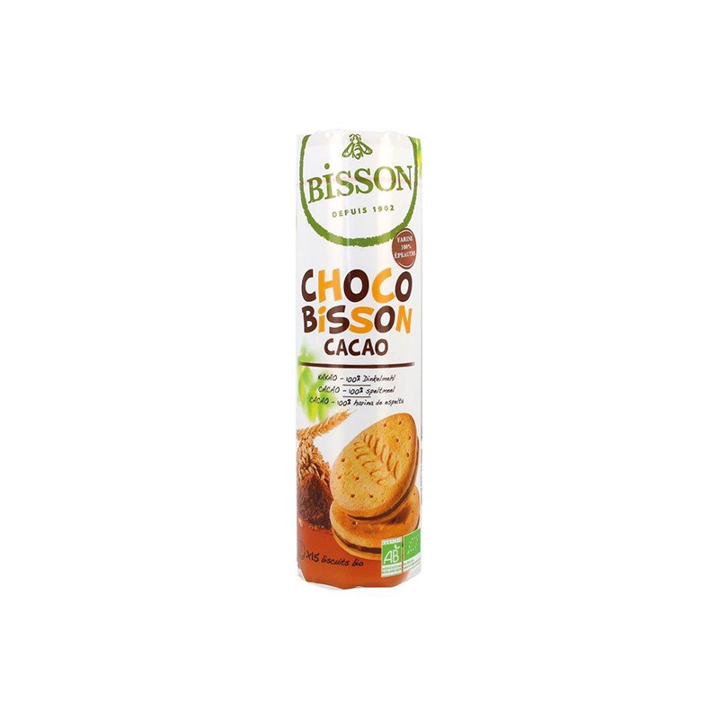 Choco Cocoa Spelt Wheat Biscuit Bisson 300gr