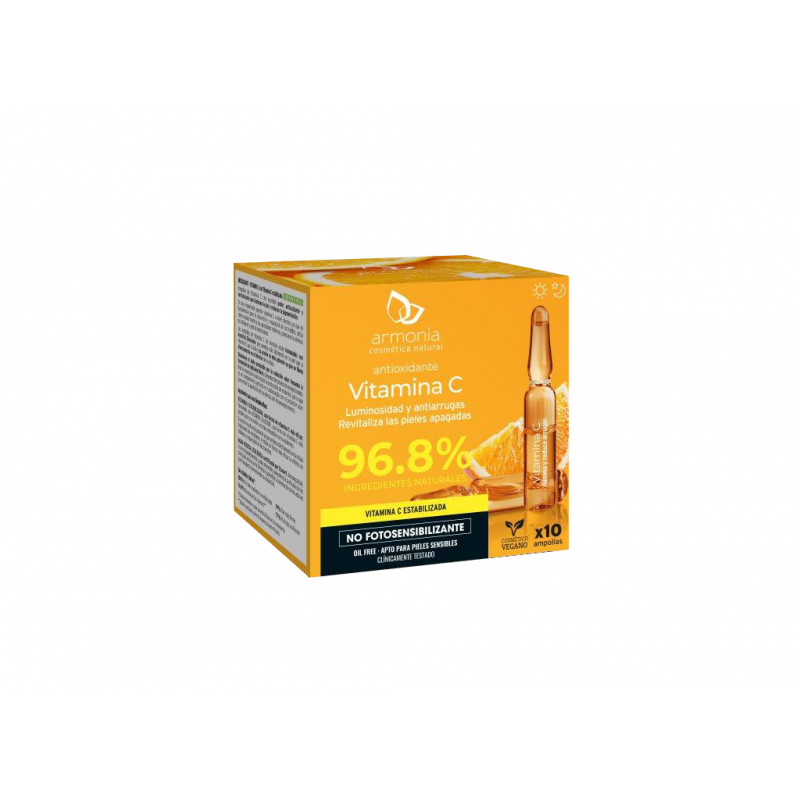 Ampolas faciais de vitamina C Armonia 10 ampolas