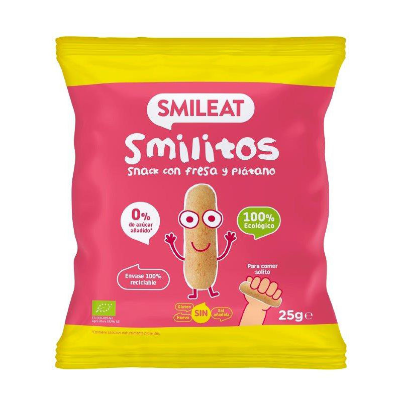 Smileat Smilitos Gusanitos de Fresa/Platano 25gr
