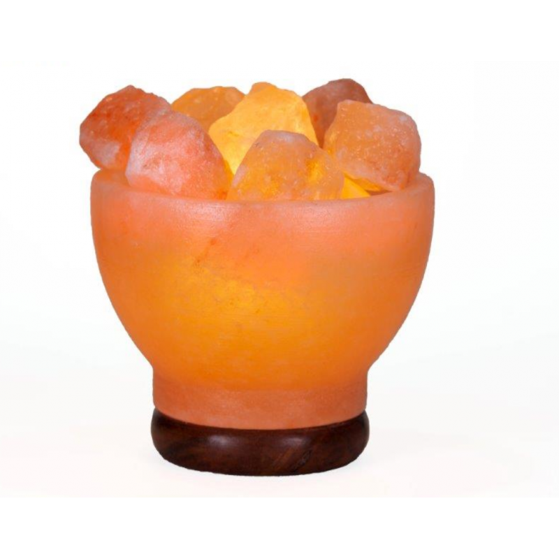 Salt Lamp with Bowl