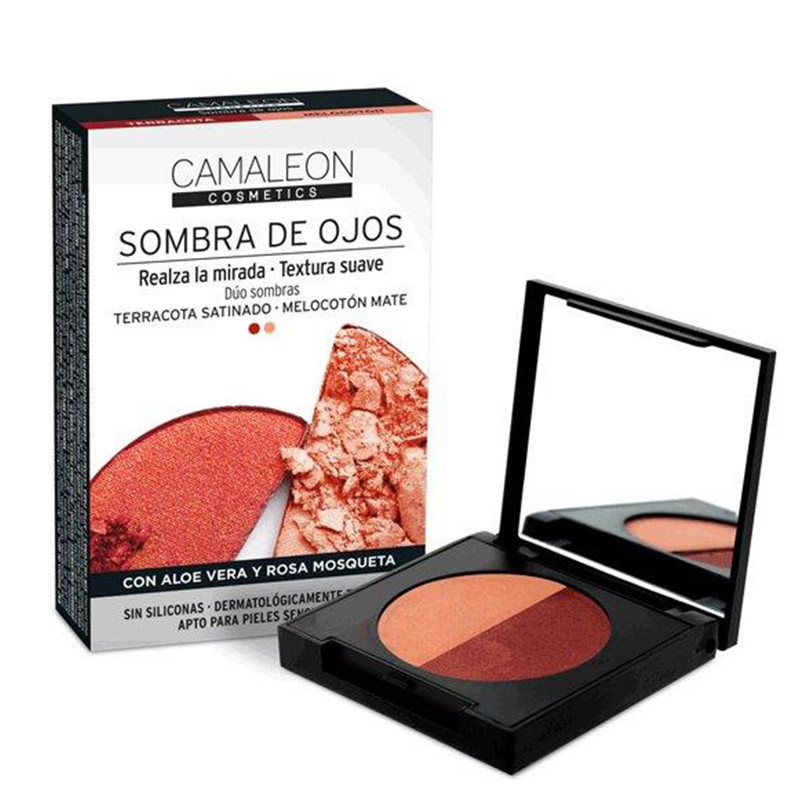 Terrakotta- und Pfirsich-Lidschatten CAMALEON