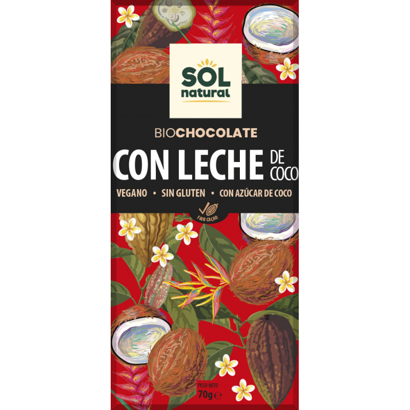 Sol Natural Kokosmilchschokolade 70 gr