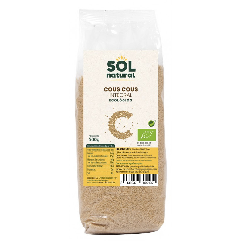 Sol Natural Cous Cous Integrale 500g