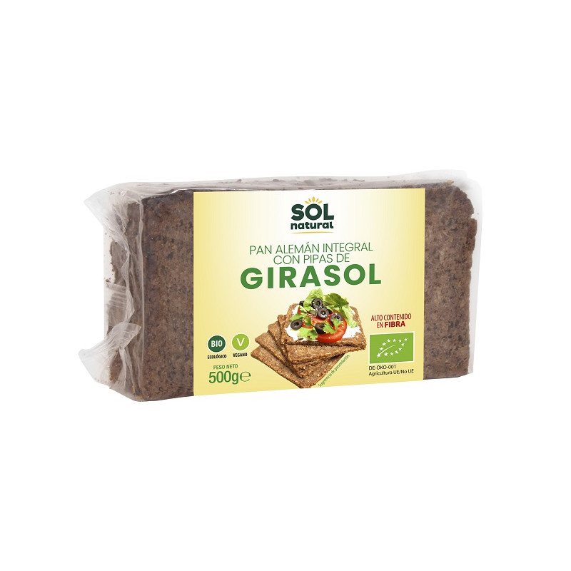 Sol Natural German Rye Bread with Sunflower Seeds 500g