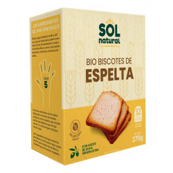 Sol Natural Organic Spelt Biscuit 270gr
