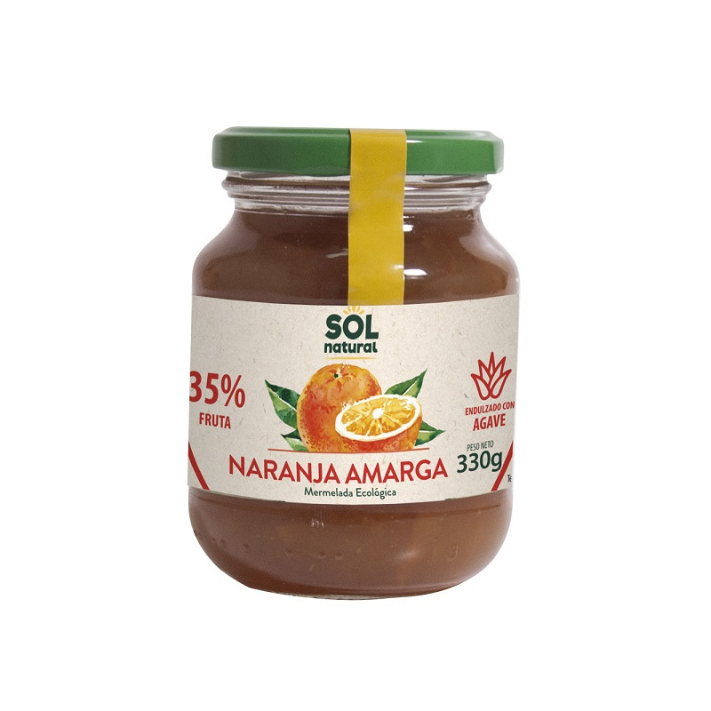 Sol Natural Organic Orange Marmalade with Agave 330gr