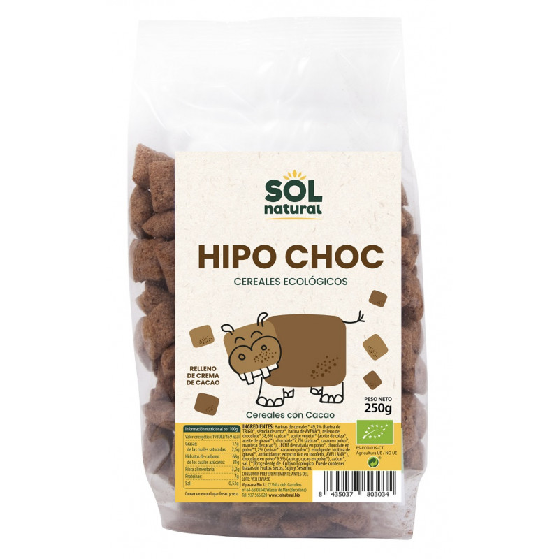 Sol Natural Céréales Hoquet Choc 250g