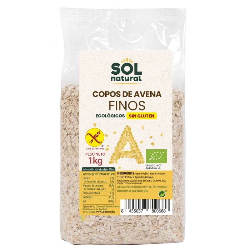 Sol Natural Glutenfreie feine Haferflocken 500g