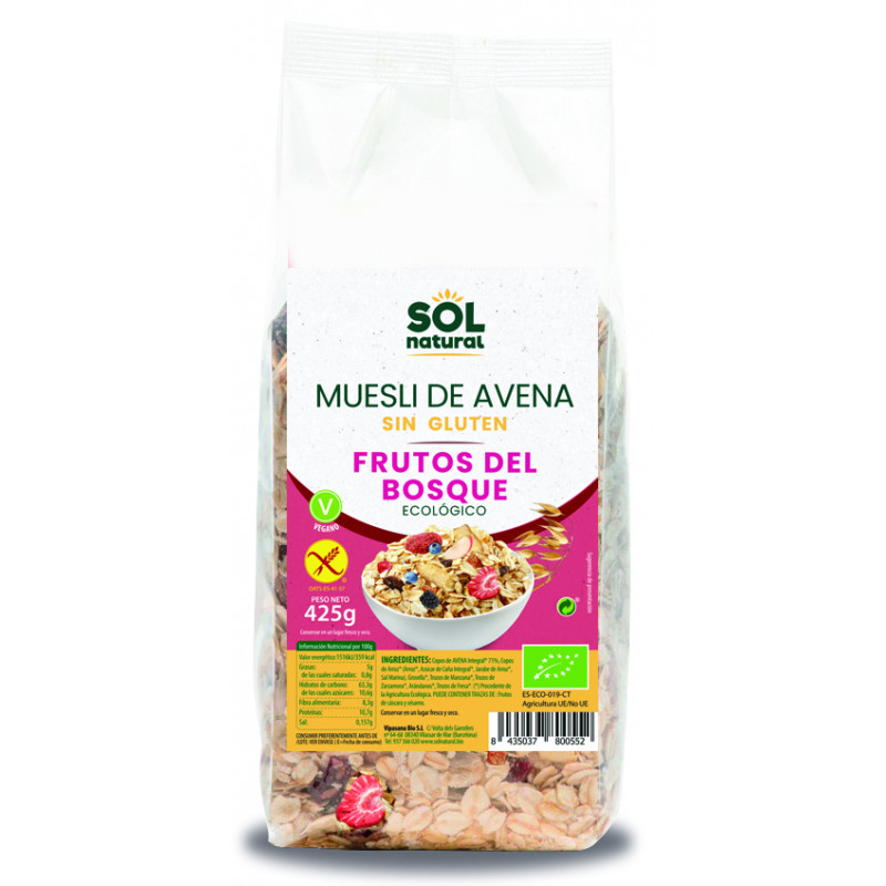 Sol Natural Beeren Haferflocken Müsli 425g
