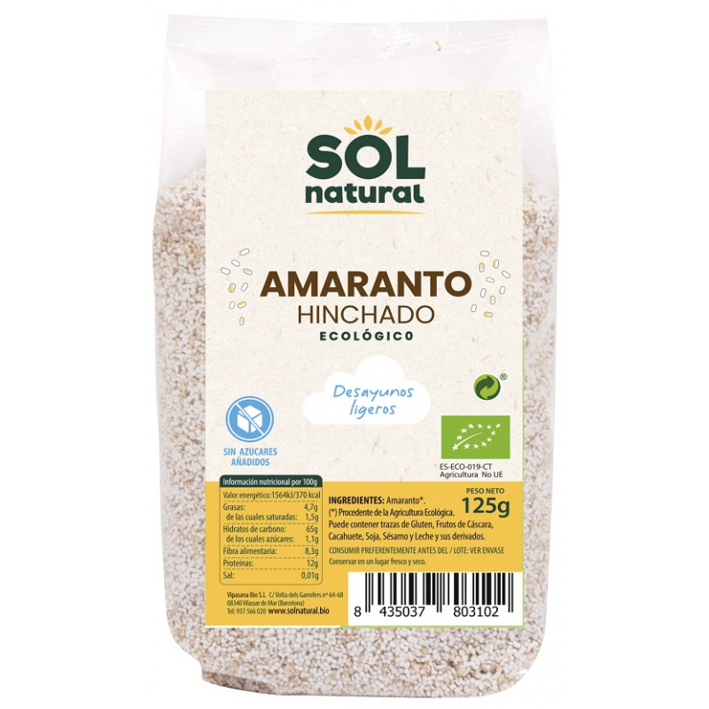 Sol Natural Bio gepuffter Amaranth 125g