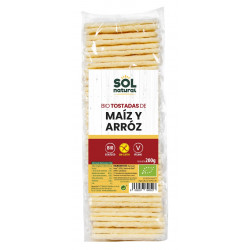 Sol Natural Tostadas de Maíz y Arroz sin Gluten 200g
