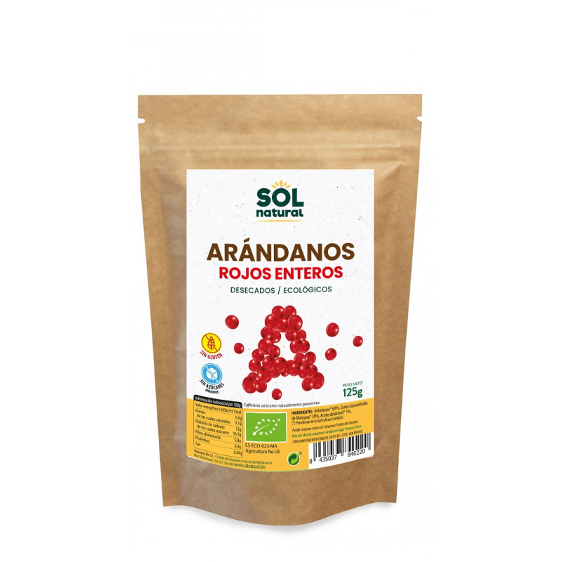 Sol Natural Cranberries Inteira 125g