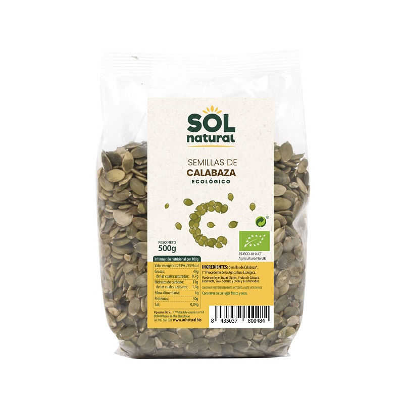 Sol Natural Pumpkin Seeds 500g