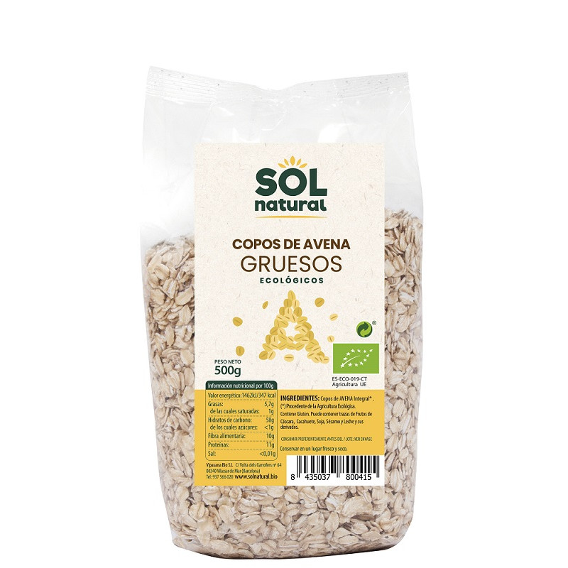 Sol Natural grobe Haferflocken 500g