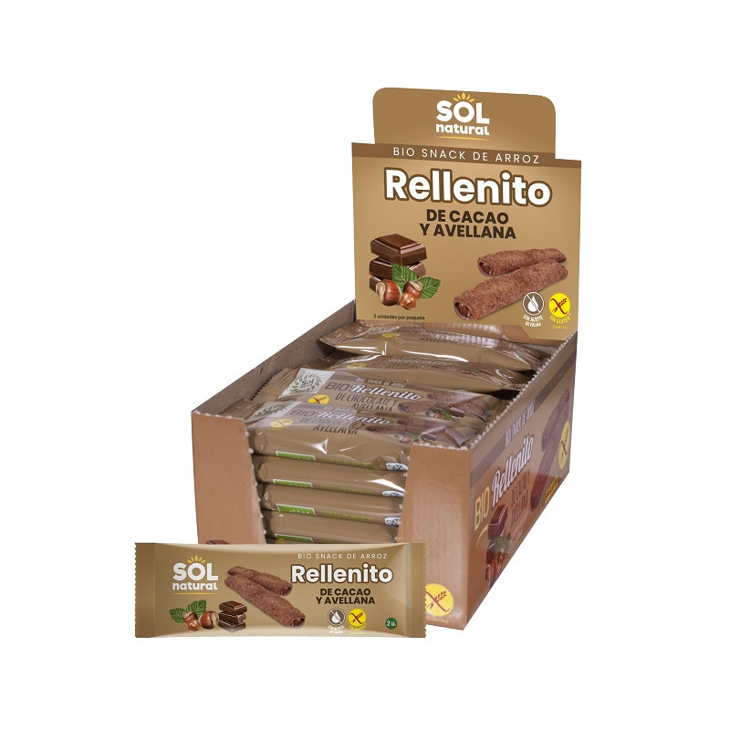 Sol Natural Cioccolato Bio Ripieno di Nocciole