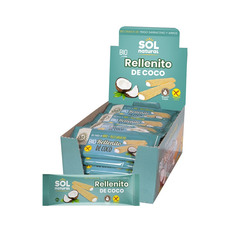 Sol Natural Noix de coco farcie au bio (24 unités)