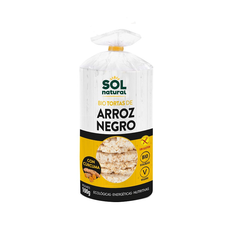 Sol Natural Gallette di Riso Nero e Curcuma 100g