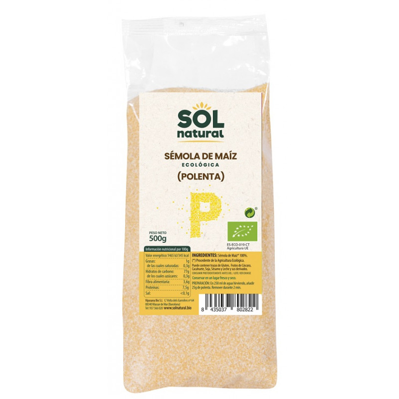 Sol Natural Pain de Polenta 500g