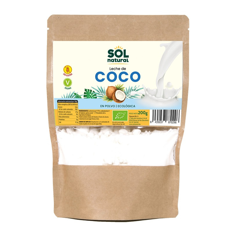 Sol Natural Lait de Coco en Poudre 200g