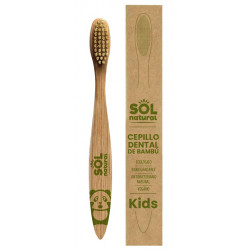 Solnatural Spazzola media in bambù per bambini