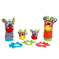 Jungle Hochet Main & Pied + PlaygroEnsemble Anneau de dentition