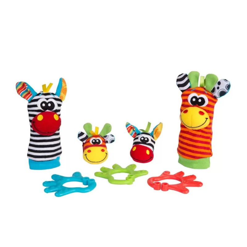 Set Sonajero Pies y Manos Selva+Mordedor Playgro