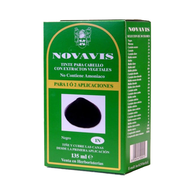 Novavis 1N Tintura per Capelli Nera 135ml