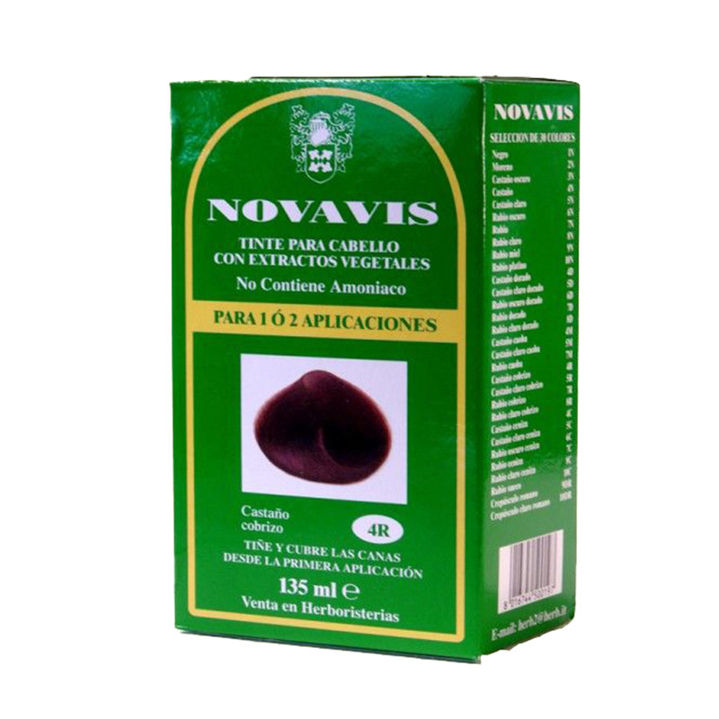 Novavis Teinture Capillaire 4R Châtain Cuivré 135ml
