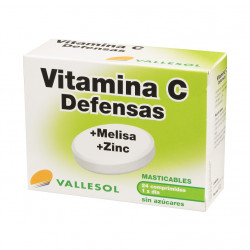 Vallesol Vitamina C + Melisa + Zinc 24 Comprimidos