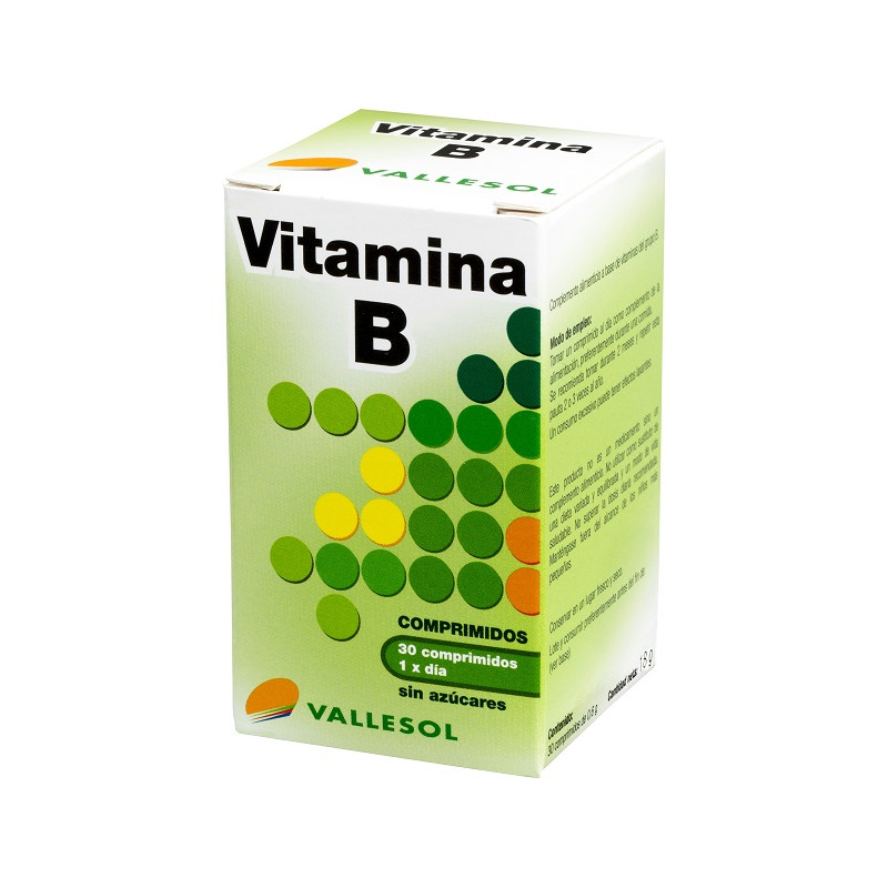Vallesol Complexe de Vitamine B 30 Comprimés