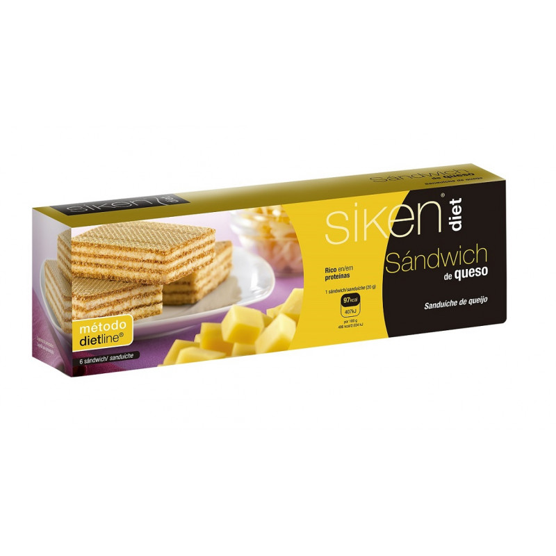 Siken Diet Sandwich Queso 6 uds