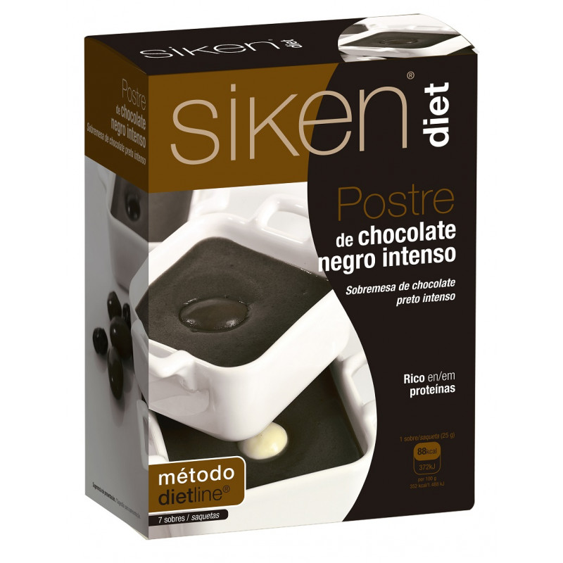 Siken Sobremesa Diet Chocolate Escuro 7 Sachês
