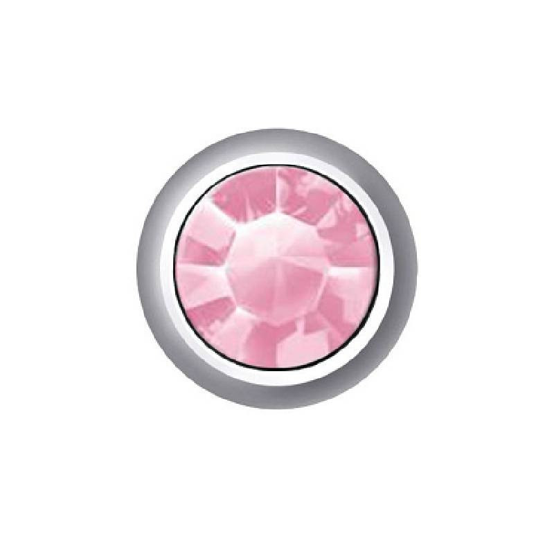 Estelle Mini bouton en pierre rose 12 pcs