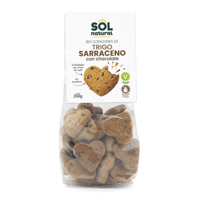 Sol Natural Choco Buckwheat Hearts 250gr