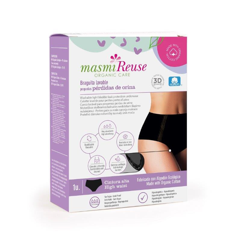 Masmi Inkontinenzslip Hohe Taille Größe M