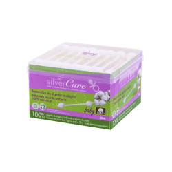 Silvercare Baby Wattestäbchen 56 Stück