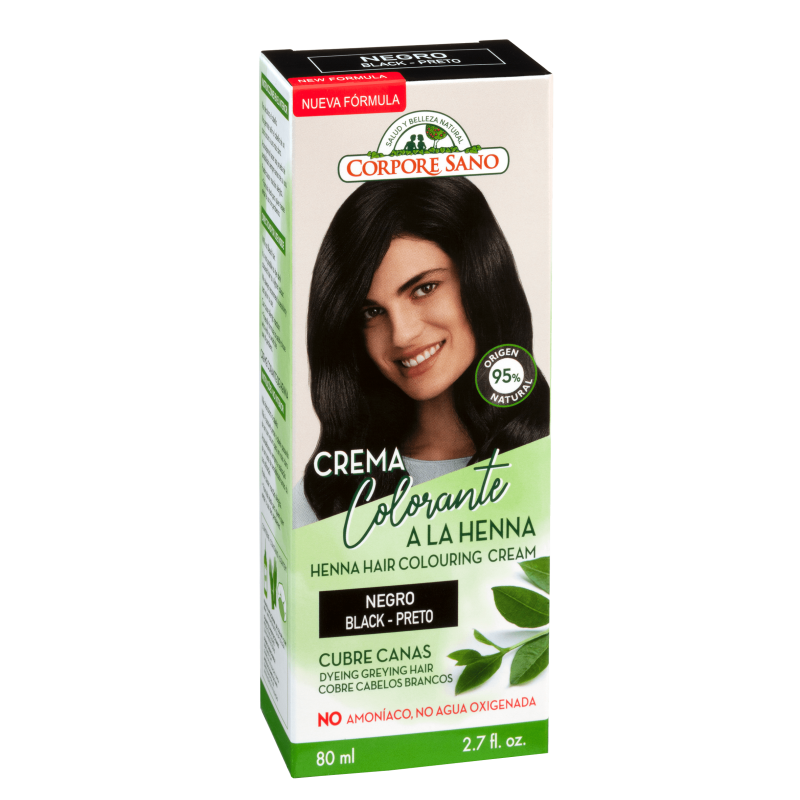 Corpore Sano Tschechien. Schwarze Haarfarbe 80 ml