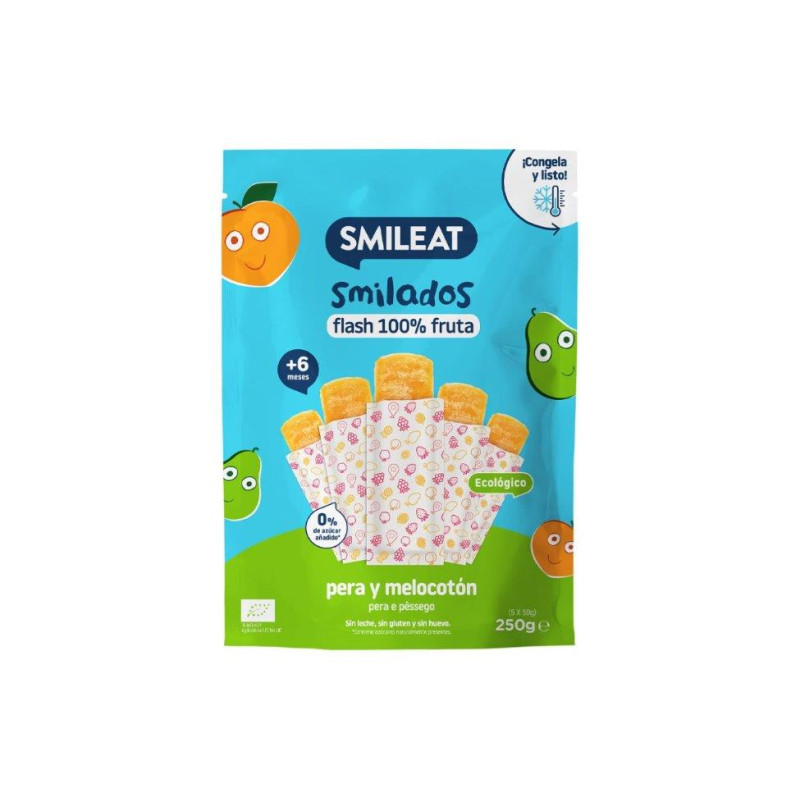 Smileat Smilado Flash Pêra-Pêssego Eco 5*50 gr