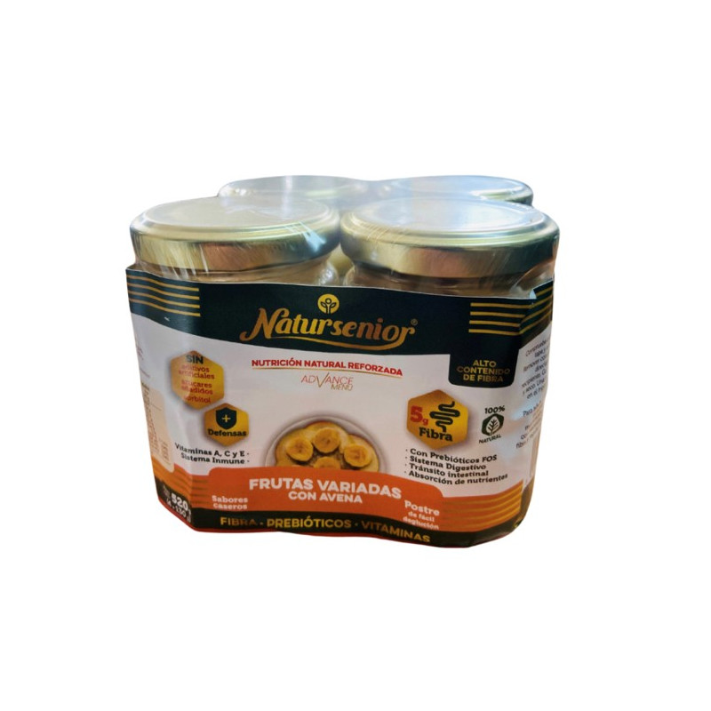 Natursenior Postre Frutas Variadas Pack 4 uds