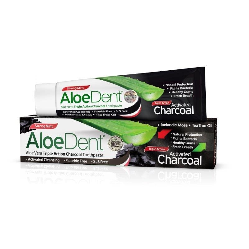 Aloe Zahnpasta mit Aktivkohle 100 ml Aloedent