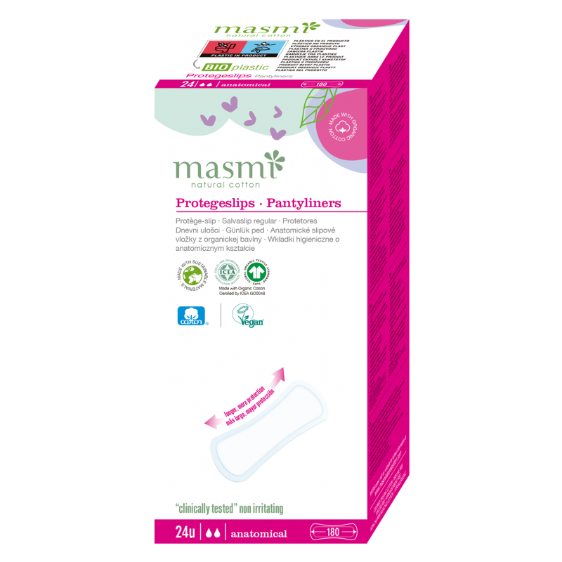 Masmi Salvaslip anatomici in cotone 24 pz