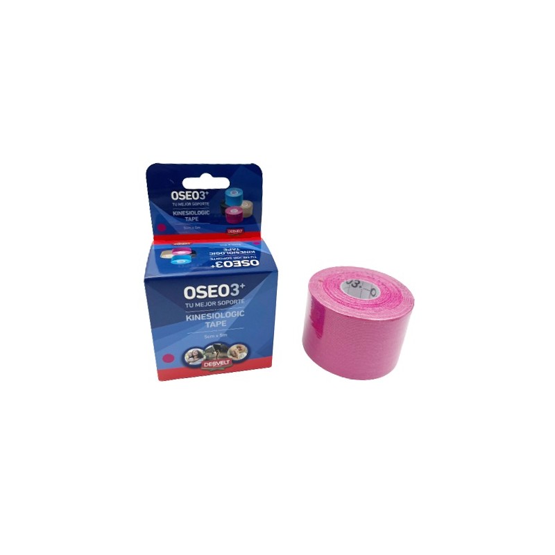 Kinesiologic Tape Pink 5*5 cm OSEO 3+