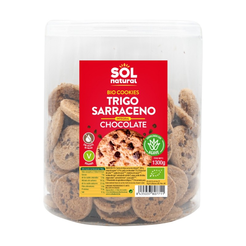 Buchweizen-Schokoladen-Keksdose Sol Natural 1300 gr
